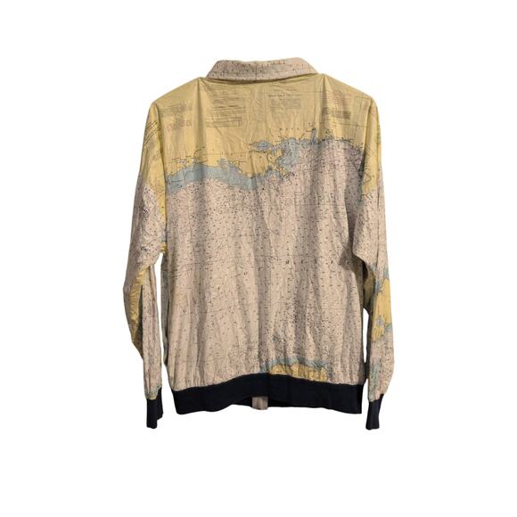 Vintage Chart-Wear by Pro-Motion Technology Windbreaker Gulf of Mexico Map Print - Picture 7 of 10